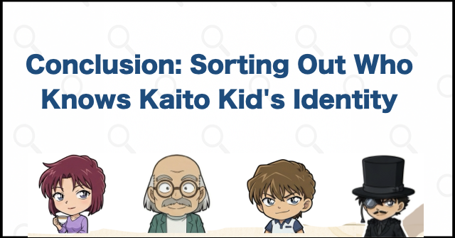 Conclusion: Sorting Out Who Knows Kaito Kid's Identity