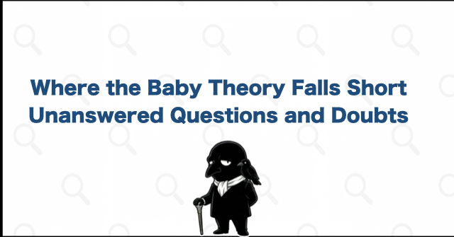 Weaknesses and Unresolved Questions in the Renya Karasuma Baby Theory
