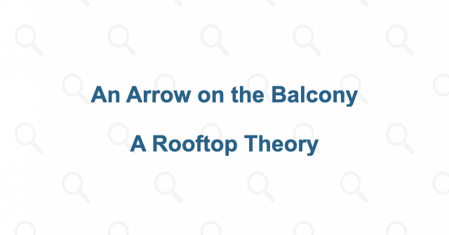 An arrow makes the rooftop look important