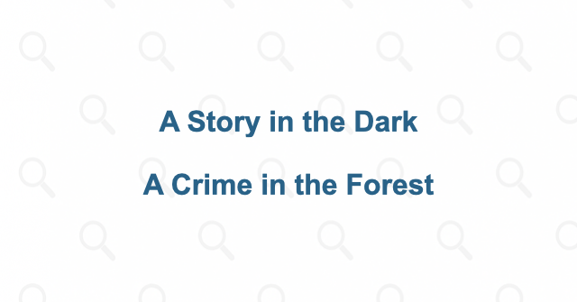 A ghost story turns into a witnessed crime