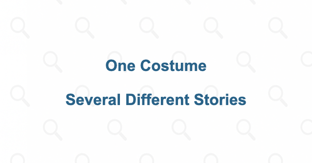 A cheerful disguise becomes frightening for a reason