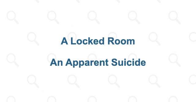 Why Wadayama’s locked-room death seems to end the case