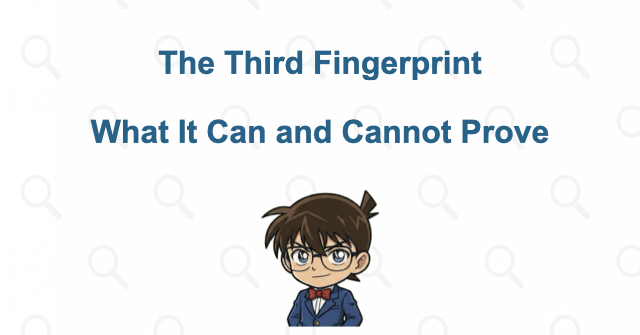 The third fingerprint has a precise limit