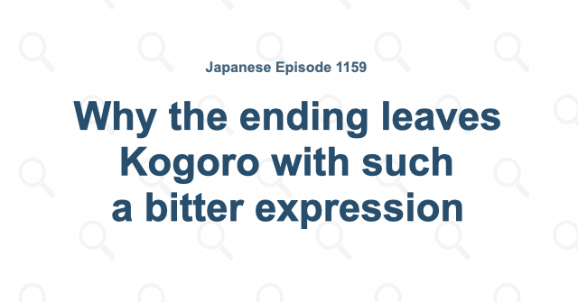 Why the ending leaves Kogoro with such a bitter expression