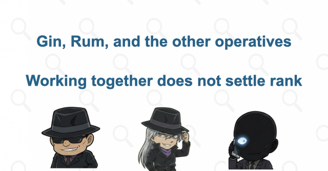 Gin, Rum, and the other operatives