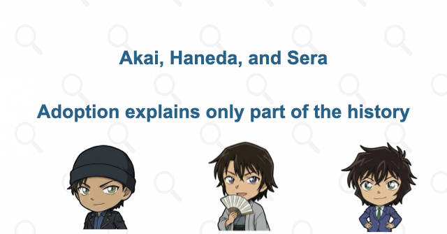 Why do the siblings use Akai, Haneda, and Sera?