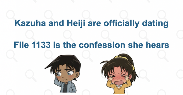Are Kazuha and Heiji officially dating?