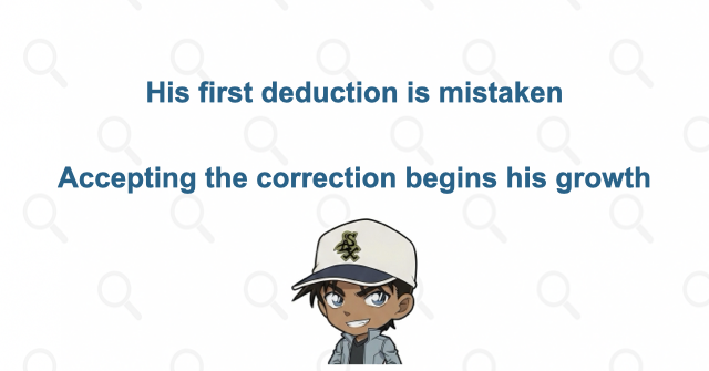 His first case begins with a mistake