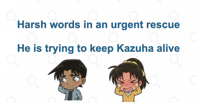 Harsh words that reveal a determination to protect Kazuha