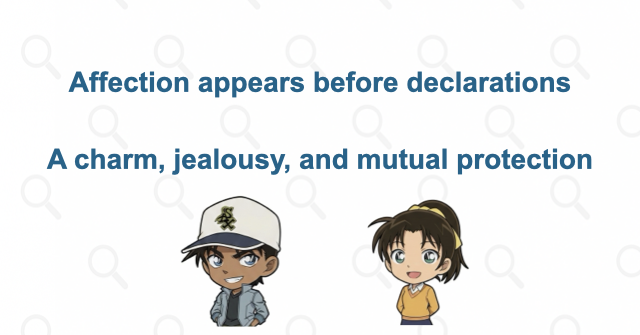Before the confession: affection shown through actions