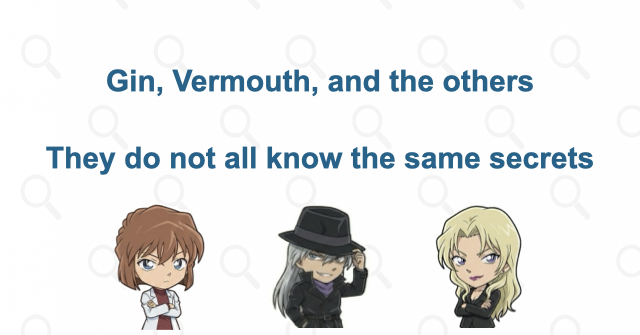 What do Gin, Vermouth, and the other members know?