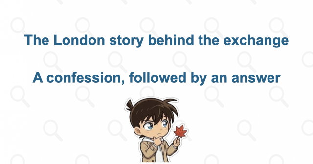 The earlier story behind the teaser exchange