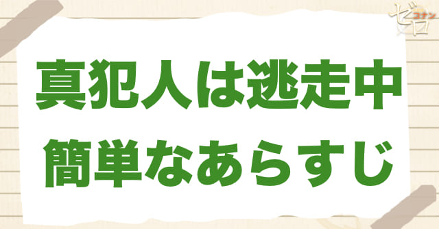 アニメ「真犯人は逃走中」の簡単なあらすじ