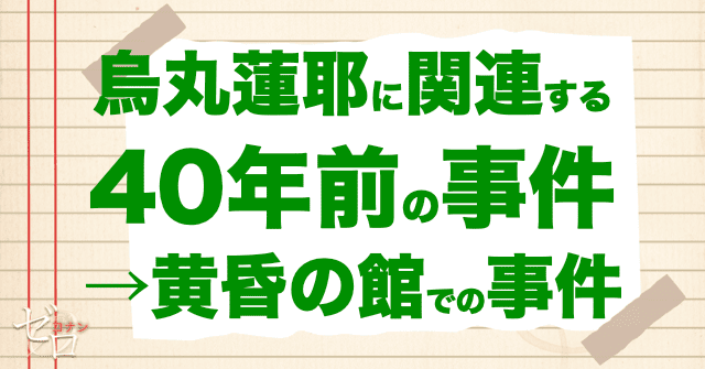 烏丸蓮耶に関連する40年前の事件