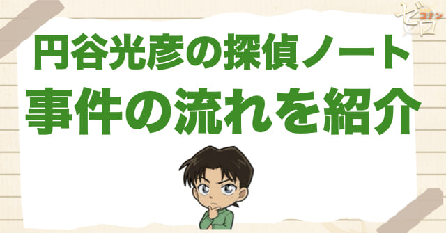 1068話:「円谷光彦の探偵ノート」のネタバレ&事件の流れ