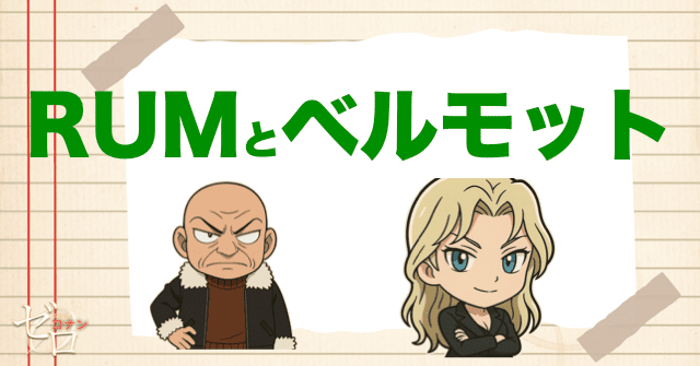 黒の組織のRUMとベルモットの関係