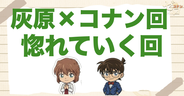 灰原哀がコナンに惹かれていった流れ。惚れる回をネタバレ込みで整理