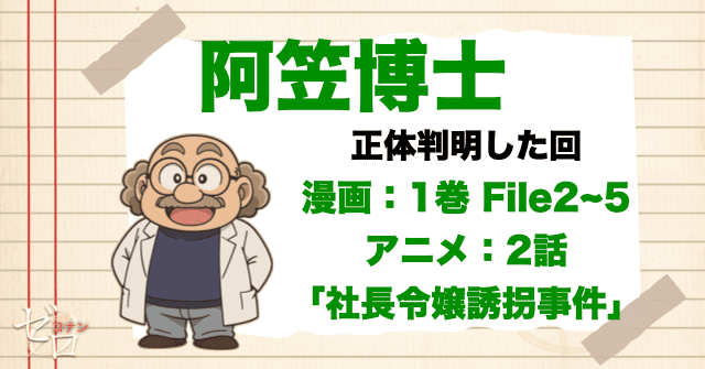 コナンの正体を知っている人物が阿笠博士