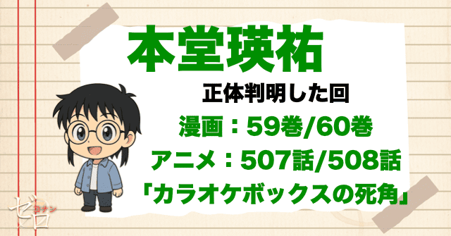 コナンの正体を知っている人物が本堂瑛祐