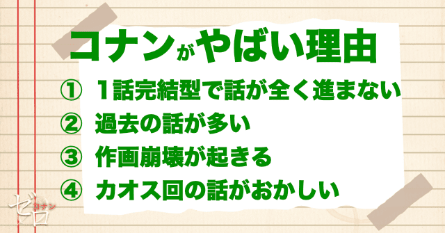 最近のアニメコナンがやばいと言われる主な理由