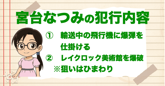 宮台なつみの犯行内容を解説
