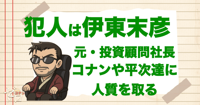 「探偵たちの鎮魂歌(レクイエム)」の犯人は伊東末彦