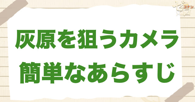 アニメ「灰原を狙うカメラ」の簡単なあらすじ
