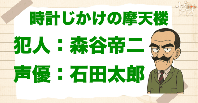 時計じかけの摩天楼の犯人&声優