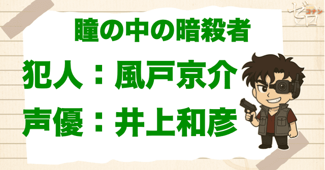 瞳の中の暗殺者の犯人&声優