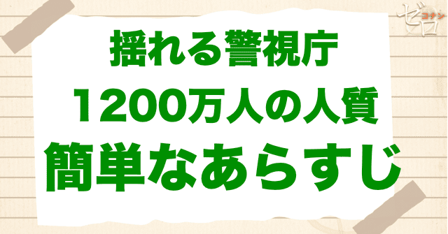 アニメ「揺れる警視庁 1200万人の人質」の簡単なあらすじ