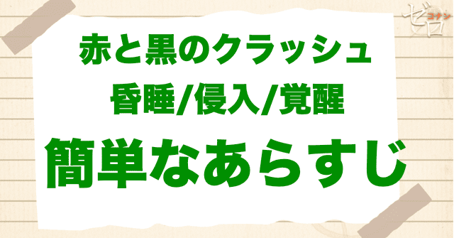 アニメ「赤と黒のクラッシュ 昏睡/侵入/覚醒」の簡単なあらすじ