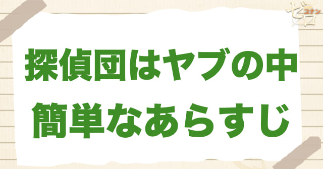 アニメ「探偵団はヤブの中」の簡単なあらすじ