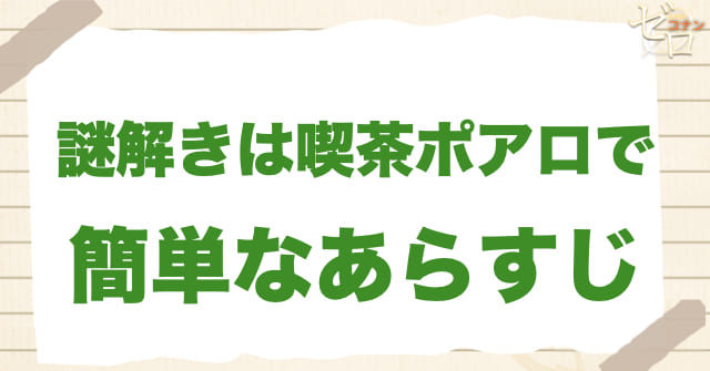 アニメ「謎解きは喫茶ポアロで」の簡単なあらすじ