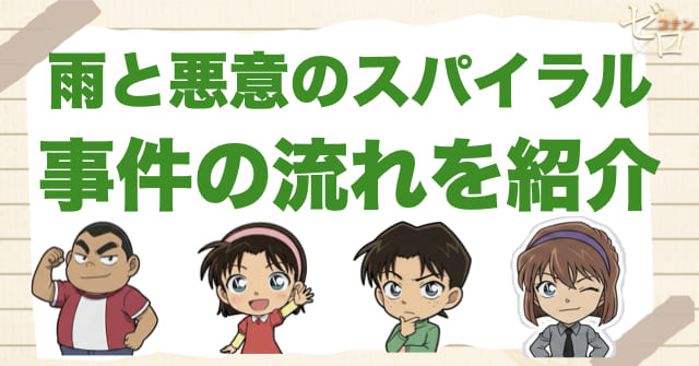 アニメ1062話「雨と悪意のスパイラル」のネタバレ&事件の流れ