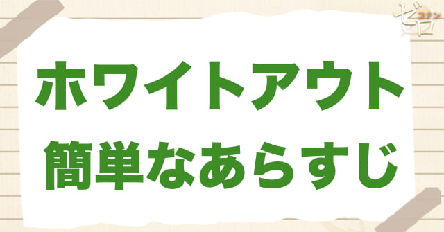 アニメ1036話~1037話「ホワイトアウト」のあらすじ