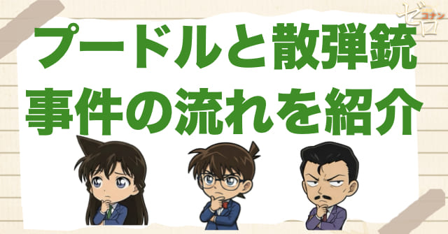 アニメ958〜959話「プードルと散弾銃」のネタバレ&事件の流れ
