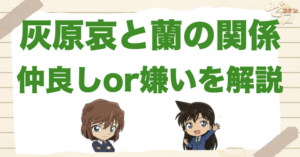 灰原哀と蘭の関係は？コナンが好きで嫉妬してるのか？仲良しor嫌いを徹底解説