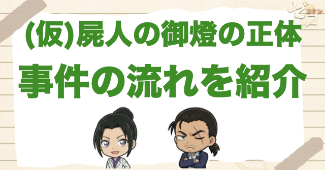 アニメ「屍人の御燈の正体」の事件の流れ